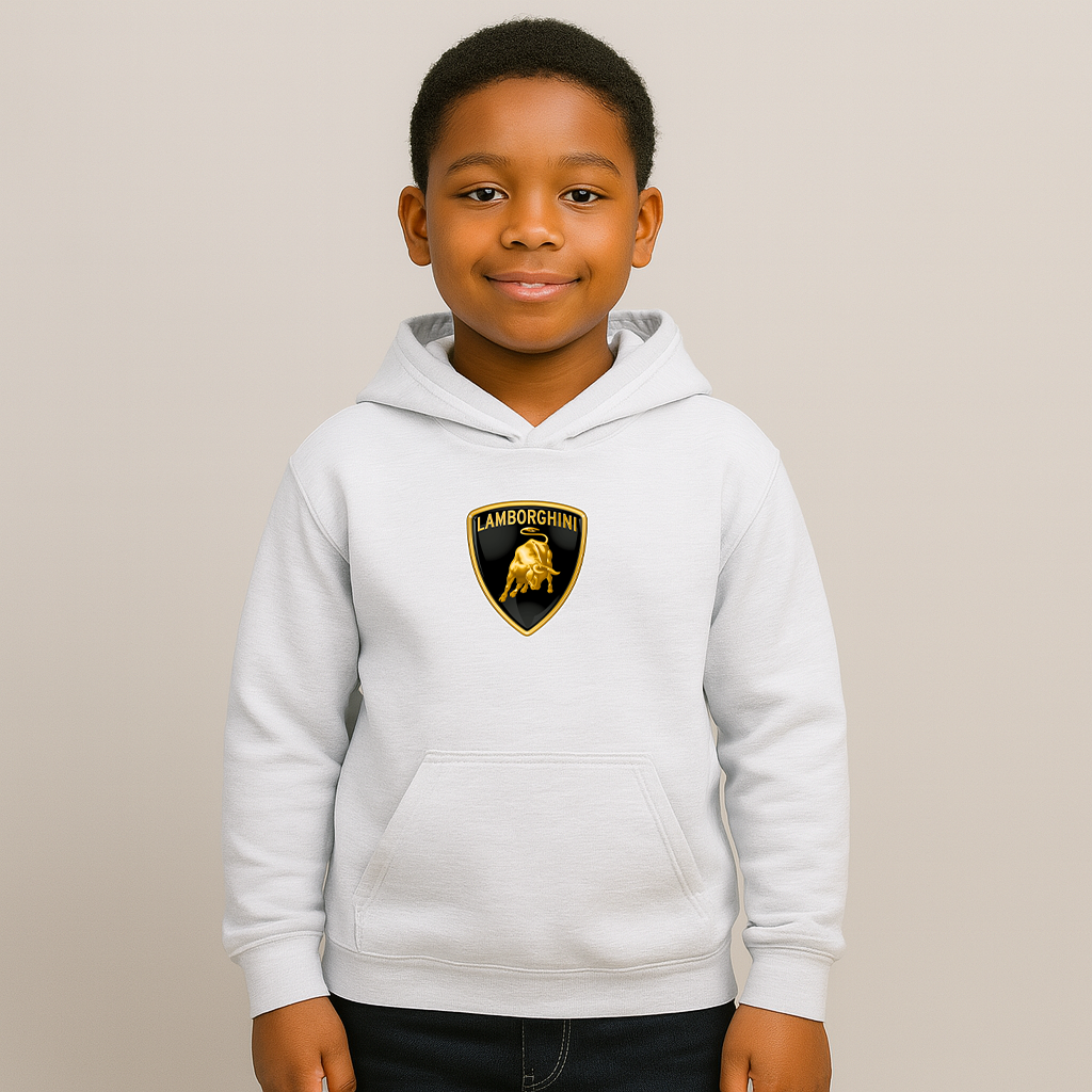 Youth Kids Lamborghini Car Pullover Hoodie